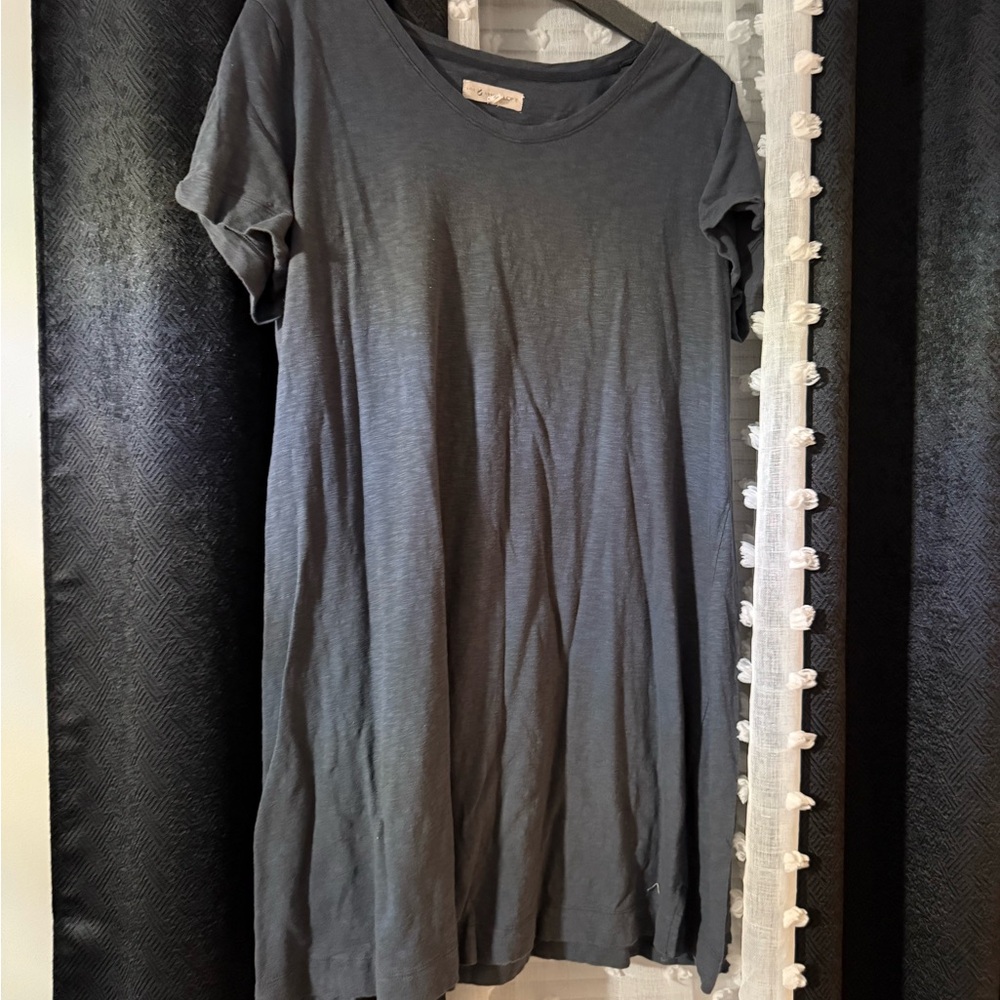 Lou & Grey Casual Gray T-Shirt Dress LOFT